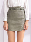 Women's Pu leather skirt