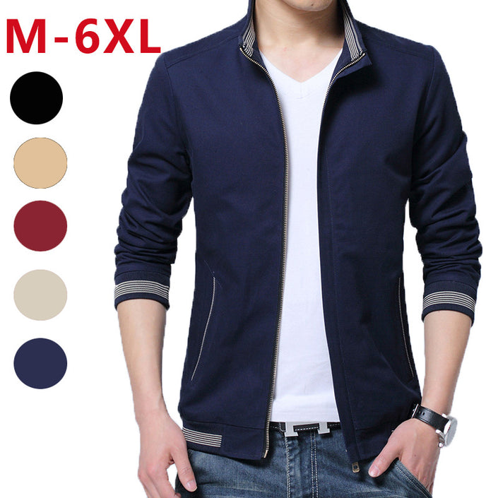 Casual Jacket Coat Men's Fashion Washed Pure Cotton Brand-Clothing Jackets Male Coats