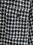 Women's houndstooth coat coat