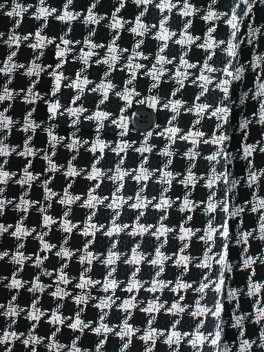 Women's houndstooth coat coat