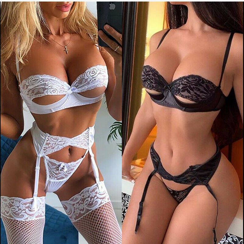 Lingerie Underwear Nightgown Woman Panties Bra Lace
