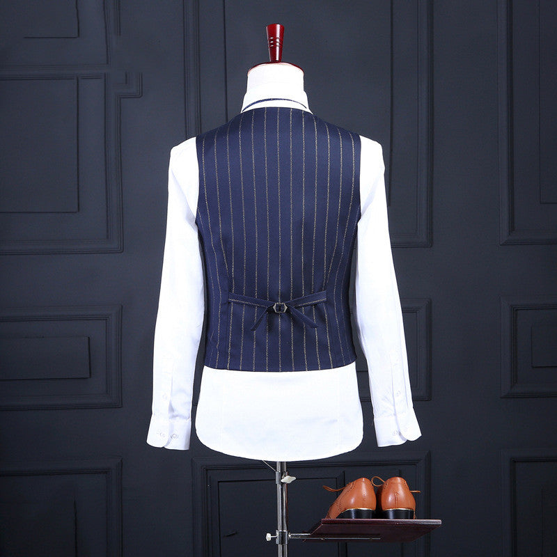 Striped Business Casual Professional Suit