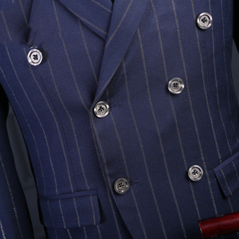 Striped Business Casual Professional Suit