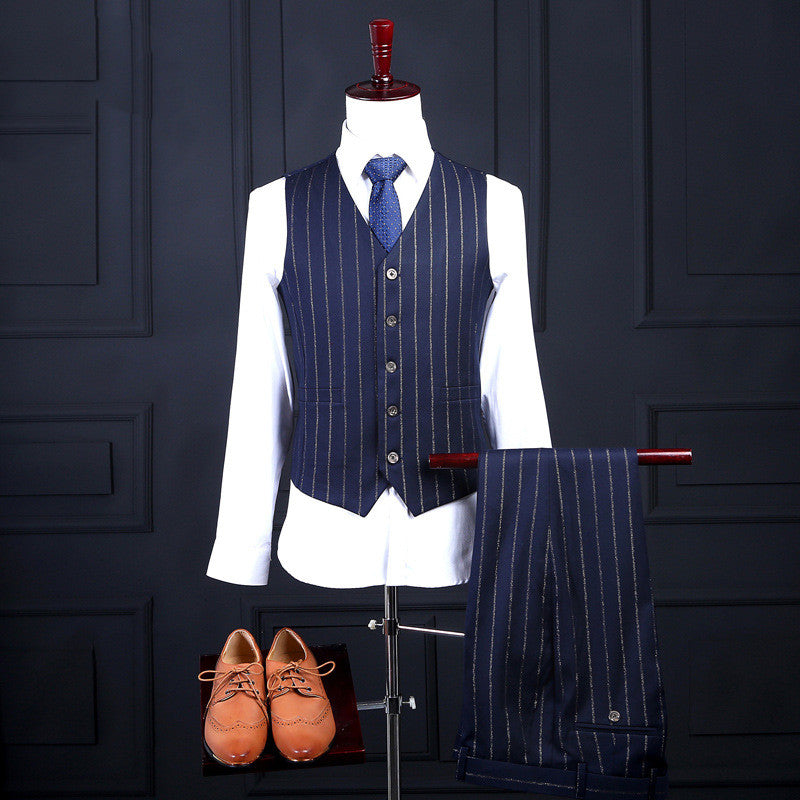 Striped Business Casual Professional Suit