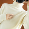 Turtleneck Sweater Women Thick Loose Pullover Long Sleeve Wool Sweater