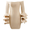 Long Sleeve Bandage Dress Women Sexy Off Shoulder Celebrity Evening Runway Bodycon Party Dresses