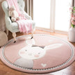 Cartoon Cute Children Room With Round Carpet