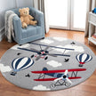 Cartoon Cute Children Room With Round Carpet