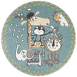 Cartoon Cute Children Room With Round Carpet