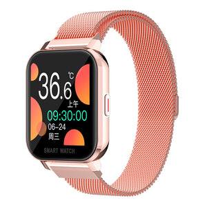 MT28 Smart Watch Heart Rate Body Temperature Blood Oxygen IP67 Waterproof Pedometer Mileage