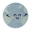 Cartoon Machine Washable Round Bedroom Carpet