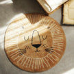 Cartoon Machine Washable Round Bedroom Carpet