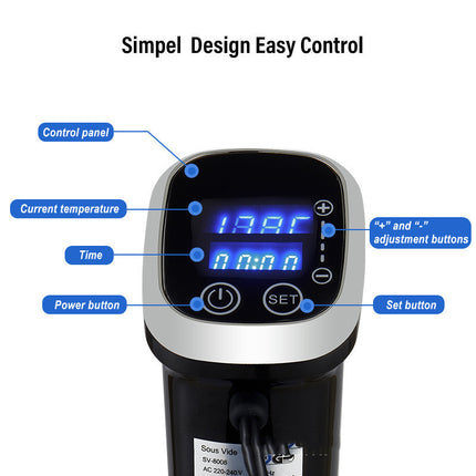Waterproof Low Temperature Vacuum Slow Cooker Steak Maker Cooking Stick Fat Relief Machine