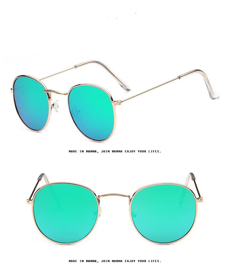 Sunglasses Trendy All-match Color Film Sunglasses Fashion Casual Round Frame Prince Sunglasses