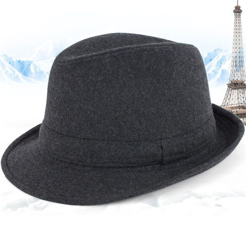 Men's Top Hat Woolen Hats, Warm Hats, Windproof Hats, Winter Hats For The Elderly In Winter