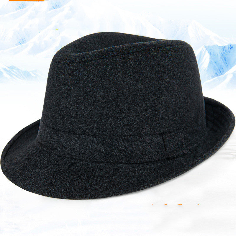 Men's Top Hat Woolen Hats, Warm Hats, Windproof Hats, Winter Hats For The Elderly In Winter
