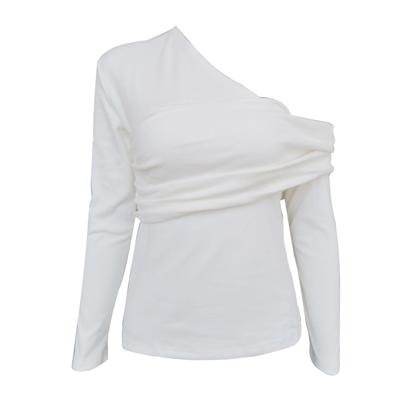 Sexy strapless women's T-shirt women