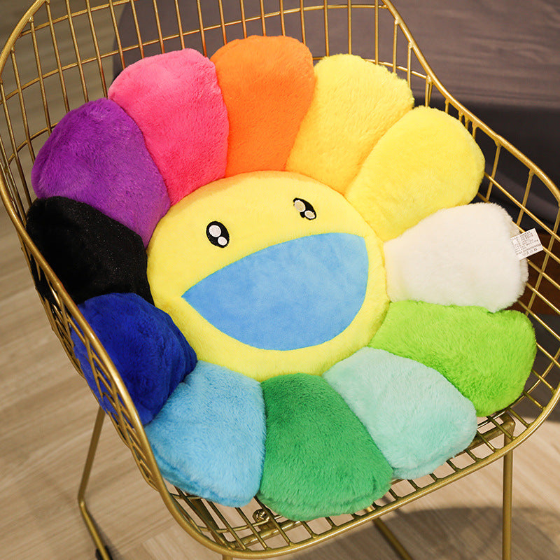 Seven-color Sunflower Cushion Plush Toy
