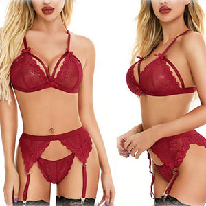 Women's Lace Underwear Three-Point Suit