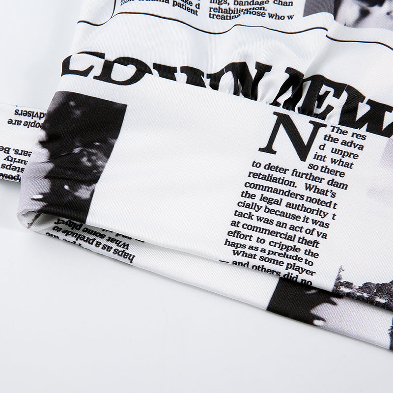 V-neck Cropped Print t shirt Women Bandage Bodycon Long Sleeve Tee Shirt Femme Crop Top