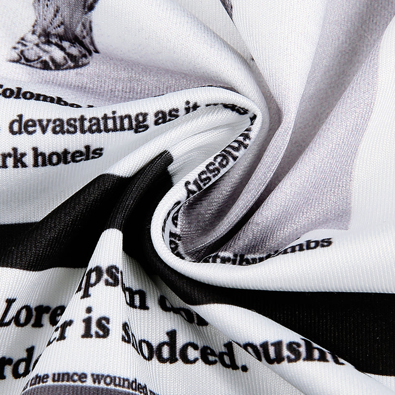 V-neck Cropped Print t shirt Women Bandage Bodycon Long Sleeve Tee Shirt Femme Crop Top