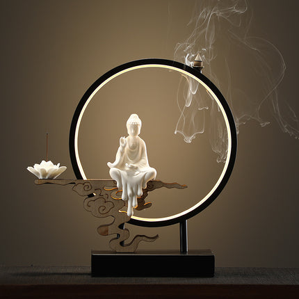 Creative Chinese Backflow Incense Burner Ornaments Agarwood Sandalwood Incense Burner