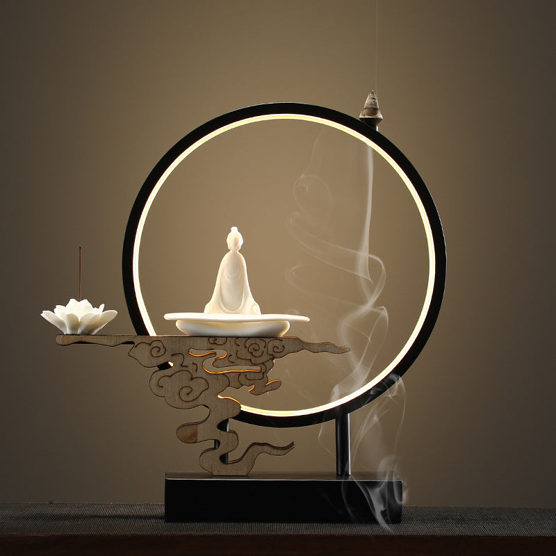 Creative Chinese Backflow Incense Burner Ornaments Agarwood Sandalwood Incense Burner