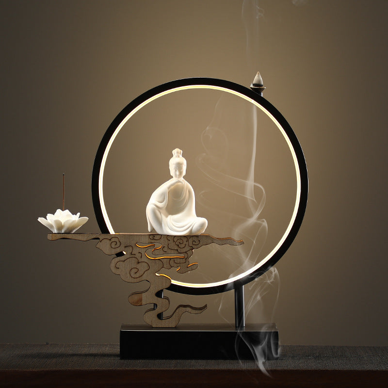 Creative Chinese Backflow Incense Burner Ornaments Agarwood Sandalwood Incense Burner