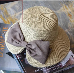 Big Bow Split Sunshade Hat Summer Vacation Sunshade Beach Hat