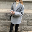 Sister xjxj woolen coat female autumn and winter all-match suit retro gentle wind suit small woolen cloth