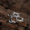 Knuckle Ring Tail Ring Ring Cute Animal Rhinestone Cat Ring Female