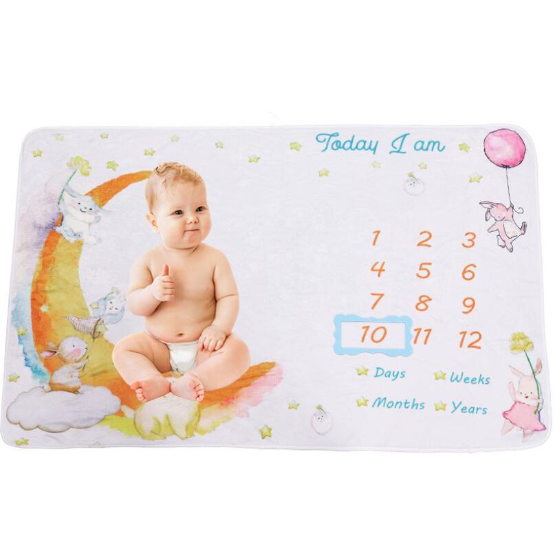 Baby Double-sided Flannel Photo Blanket