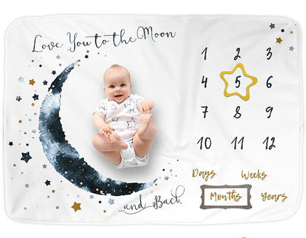 Baby Double-sided Flannel Photo Blanket