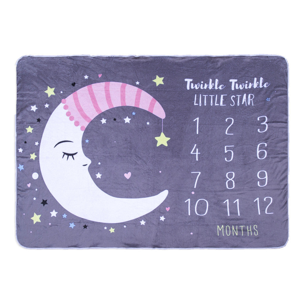 Baby Double-sided Flannel Photo Blanket