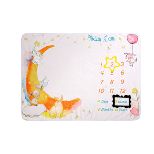 Baby Double-sided Flannel Photo Blanket