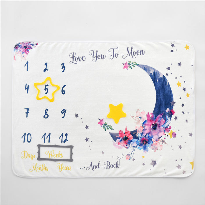 Baby Double-sided Flannel Photo Blanket