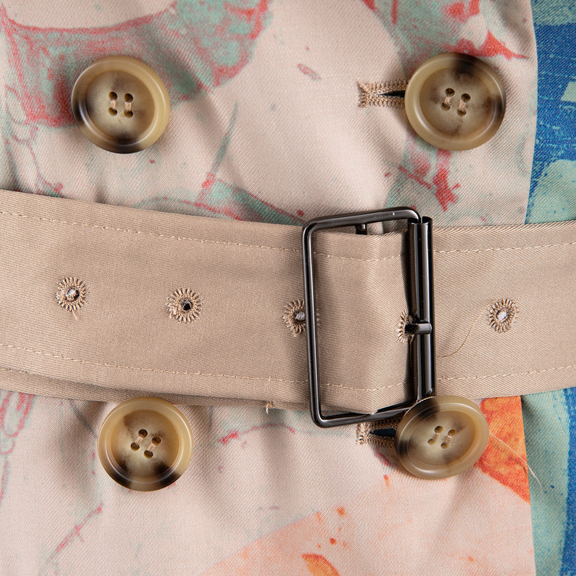 Women's Mid-Length Trench Coat British Style Coat