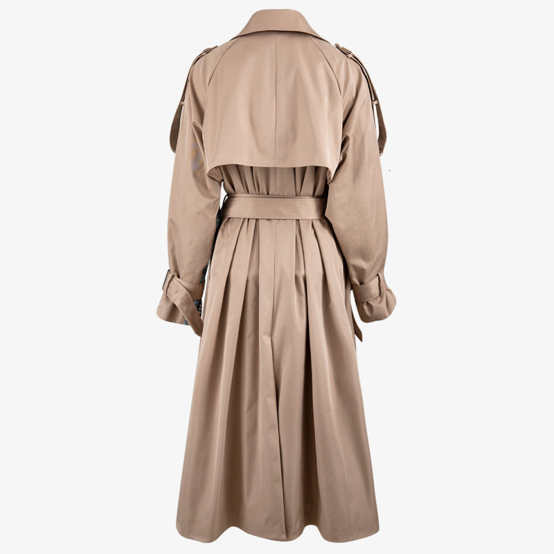 Women's Mid-Length Trench Coat British Style Coat