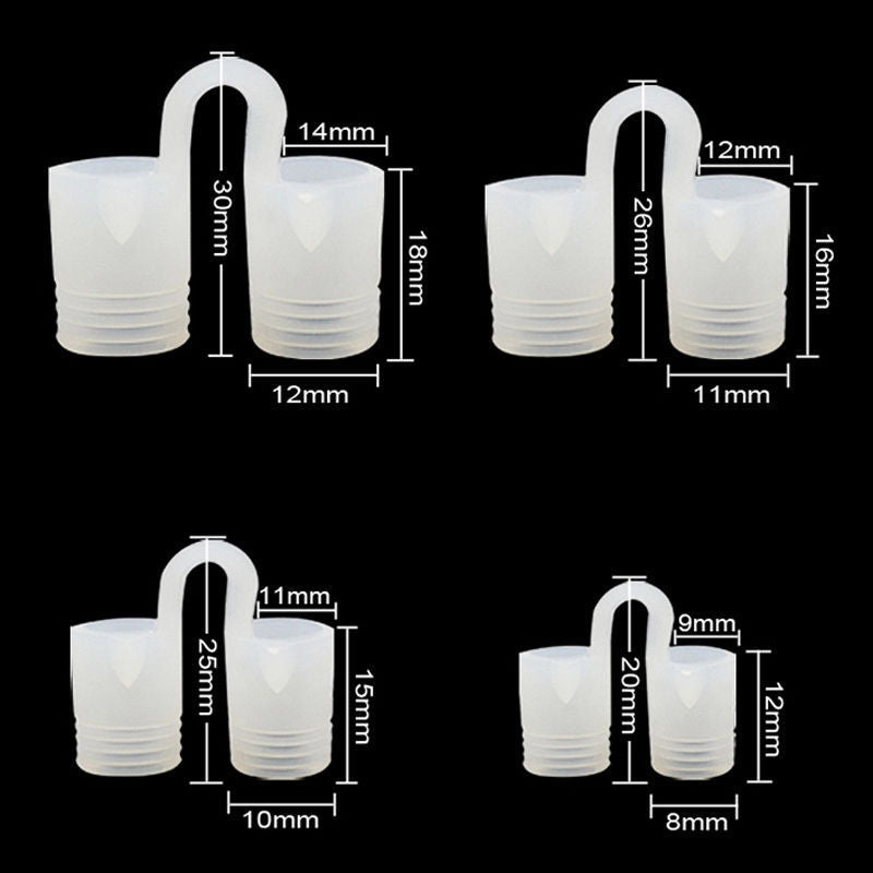 Mini Silicone Nasal Congestion Stopper Anti-Snoring Nasal Congestion Ventilation Nose Clip
