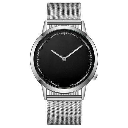 Mesh Belt Men's Watch Creative No Word Two Needles