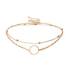 SUMENG New Arrival Fashion Modern Choker Necklace Two Layers Round Necklaces Gold Color Necklace Choker Jewelry For Women