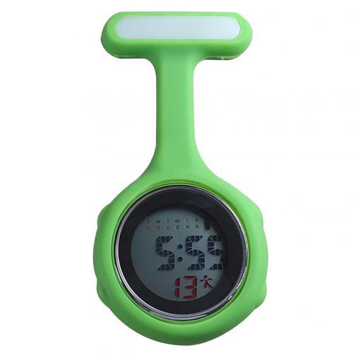 Digital Silicone Display Silent Electronic Luminous Nurse Pocket Watch