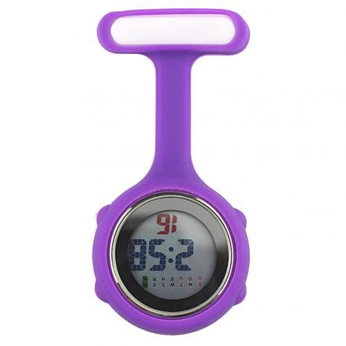 Digital Silicone Display Silent Electronic Luminous Nurse Pocket Watch