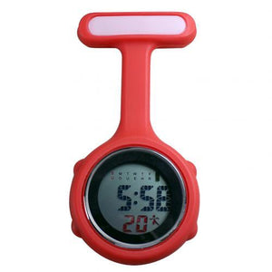 Digital Silicone Display Silent Electronic Luminous Nurse Pocket Watch