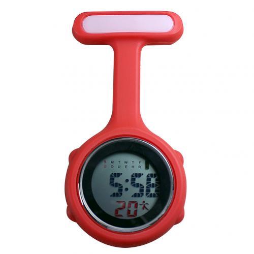 Digital Silicone Display Silent Electronic Luminous Nurse Pocket Watch