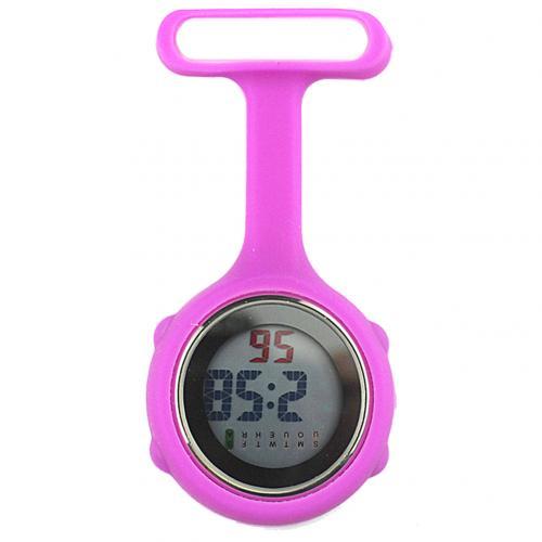 Digital Silicone Display Silent Electronic Luminous Nurse Pocket Watch