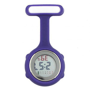 Digital Silicone Display Silent Electronic Luminous Nurse Pocket Watch