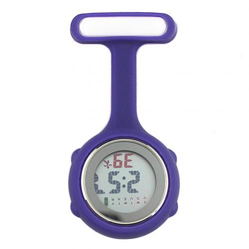 Digital Silicone Display Silent Electronic Luminous Nurse Pocket Watch