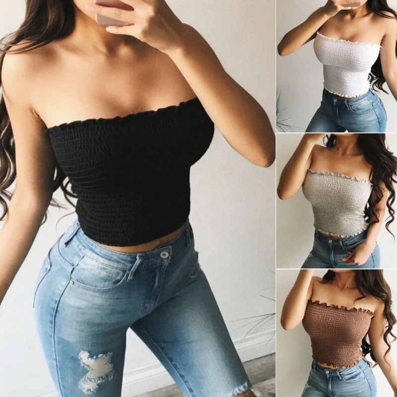 Women Sleeveless Crop Tops Alpscommerce