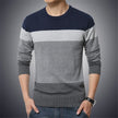 Winter Men's Round Neck Thicken Sweater Tide Student Simple Teen Plus Fat Large Size Men's Fat Man Knit Sweater